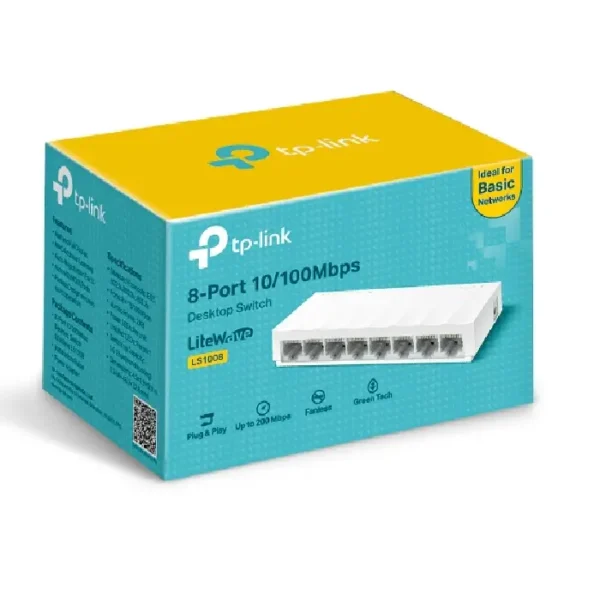 switch tp-link ls1008 8 ports 10/100 mbps