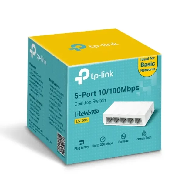 switch tp-link tl-ls1005 5 ports 10/100 mbps