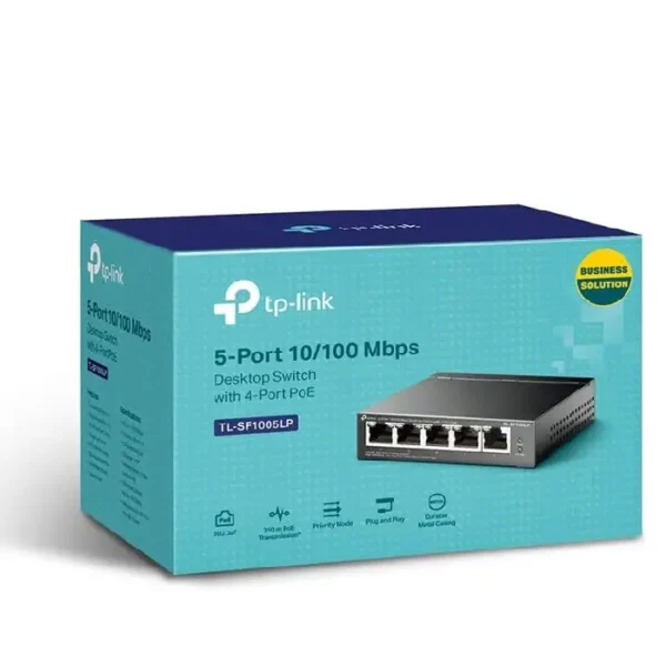 switch tp-link tl-sf1005lp 5 ports 10/100 mbps poe