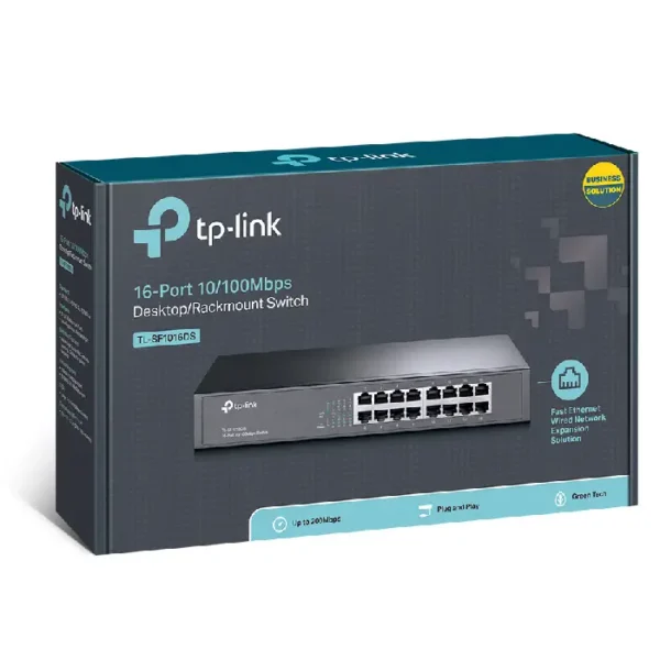 switch tp-link tl-sf1016ds 16-ports 10/100 mbps