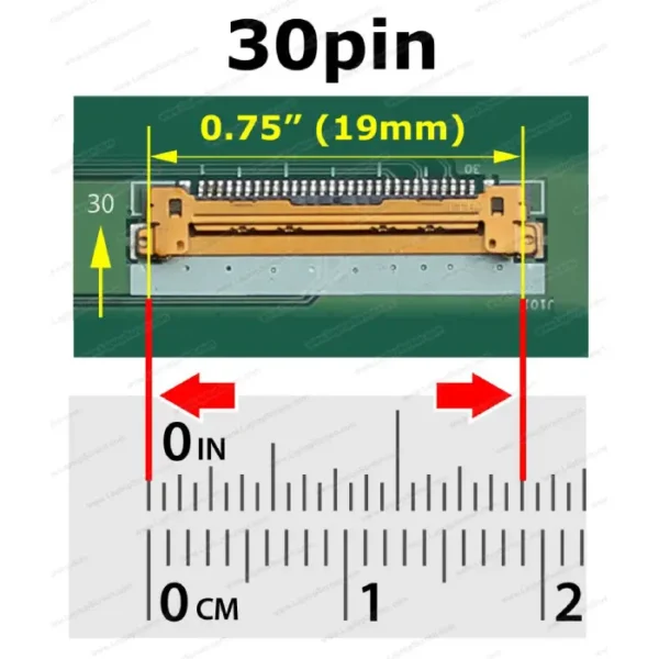 afficheur 15,6 led slim 30pin hd nano sans fixation