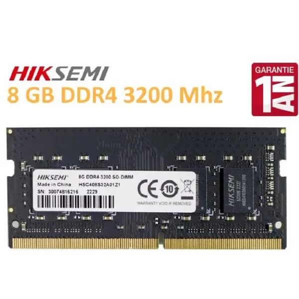 barette-memoire-sodimm-8go-ddr4-3200mhz-pc4-25600-hiksemi